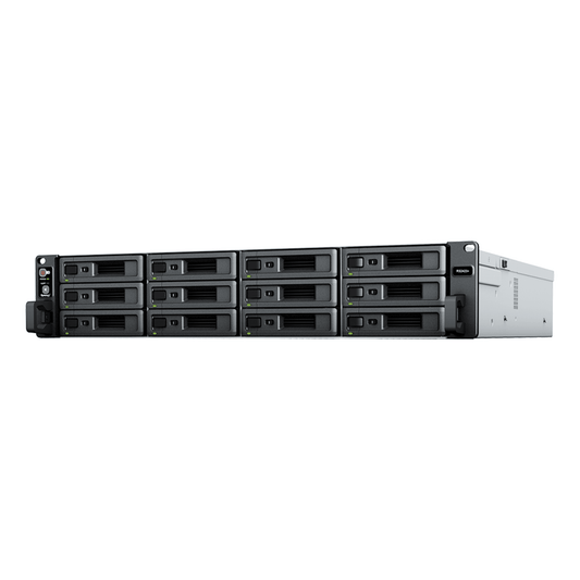 Servidor de Almacenamiento RackStation RS2423RP+ | 12 Bahías | 2U | Hasta 216 TB | Rendimiento 3,500/1,700 MB/s | Expansión a 432 TB | 10GbE | Fuentes de Alimentación Duales | Alta Disponibilidad.