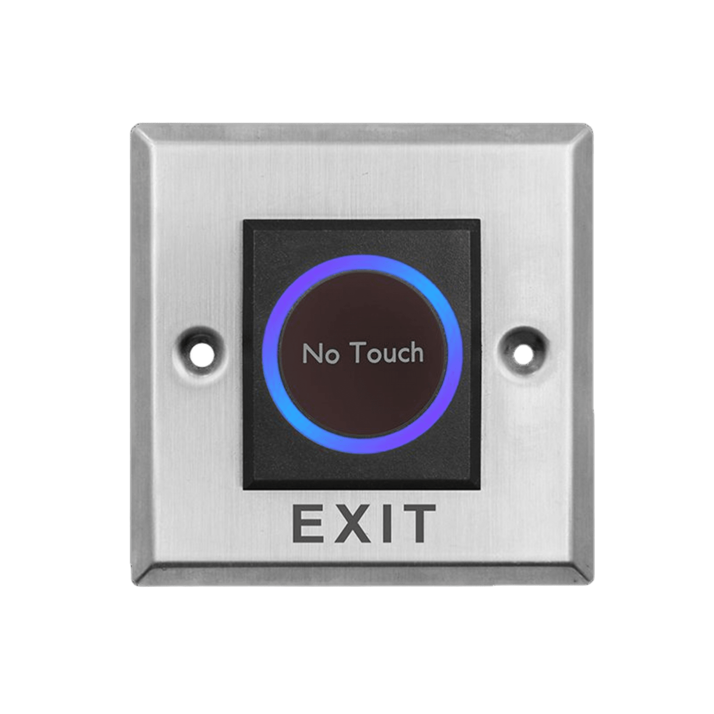 Botón Cuadrado Sin Contacto / Indicador LED / NO / NC / Interior / Acero Inoxidable