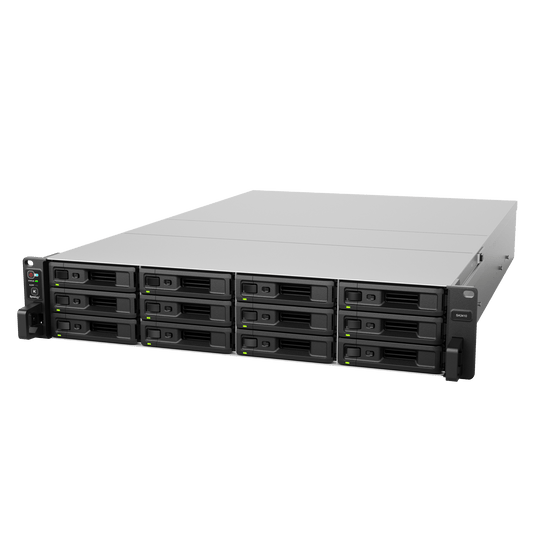 Servidor de Almacenamiento Synology SA3610 | 12 Bahías | Escalable hasta 96 Bahías | 1.728 PB de Capacidad Bruta | 6.200 MB/s Lectura Secuencial | 3.000 MB/s Escritura Secuencial | 10GbE RJ-45 | PCIe 3.0.